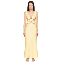 Yellow Agathe Diamond Maxi Dress 241880F052010