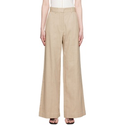 Beige Manon Trousers 231880F087014