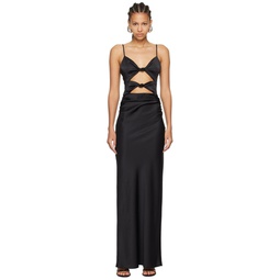 Black Mari Lou Maxi Dress 241880F055040