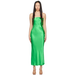 Green Moon Dance Maxi Dress 241880F055020