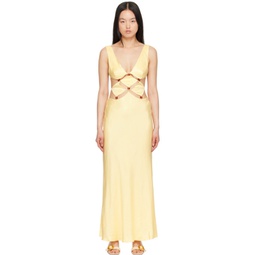 Yellow Agathe Diamond Maxi Dress 241880F052010