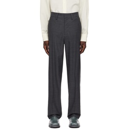 Gray Solo Trousers 241031M191005