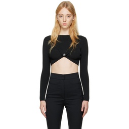 Black Envelope Sweater 222726F096000