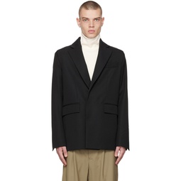 Black Cone Suit Jacket Blazer 222191M195000