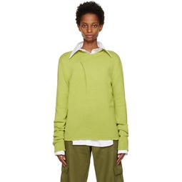Green Tun Over Sweater 222191F096000
