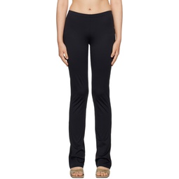 Black Elasticized Trousers 232557F087001