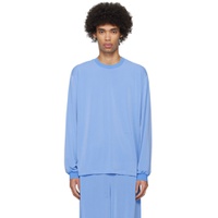 Blue Lay1 Boxy Long Sleeve T Shirt 241680M213010