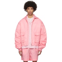 Pink Love Bomber Jacket 241680M175001