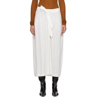 White Strap Maxi Skirt 241734F093001
