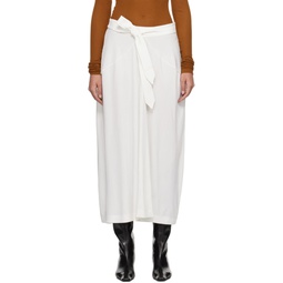 White Strap Maxi Skirt 241734F093001