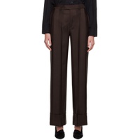 Brown Striped Trousers 222734F087003