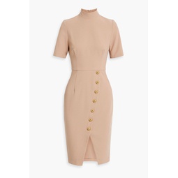 Alondra crepe turtleneck dress