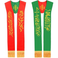 BLESSUME Reversible Stole with Lamb of God Embroidery