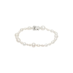 Off White Antique Pearl Bracelet 241379M142009