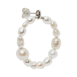 SSENSE Exclusive White Antique Pearl Earring 222379M144006