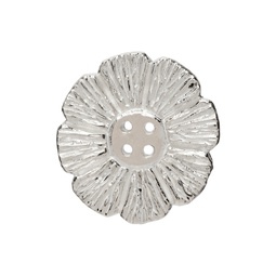 SSENSE Exclusive Silver Marigold Button 221379M146017