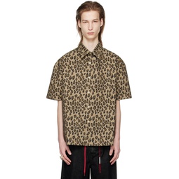 Brown Leopard Shirt 241950M192000