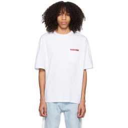 White Pocket T Shirt 231950M213001