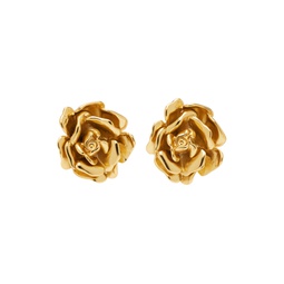 Gold Rose Earrings 241901F022002