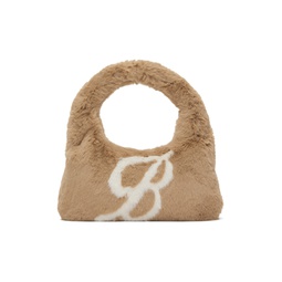 Brown Eco Fur Shoulder Bag 222901F048002