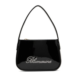 Black Rhinestone Logo Bag 231901F048003