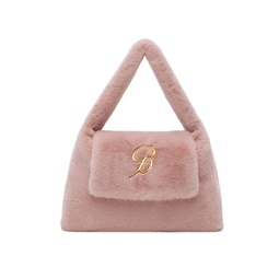 Pink Large Size Flap   Logo Bag 241901F048000
