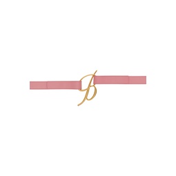 Pink Logo Buckle Belt 241901F001004