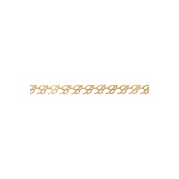 Gold Logo Chain Belt 241901F001001