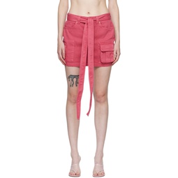 Pink Cargo Miniskirt 222901F090015