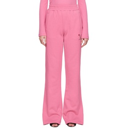 Pink Embroidered Lounge Pants 222901F086000