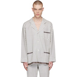 Off White Petit Motifs Pyjama Shirt 231169M192045