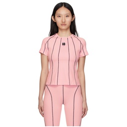 SSENSE Exclusive Pink Seam T Shirt 221253F110030