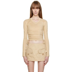 Beige Hee Long Sleeve T Shirt 222253F110010