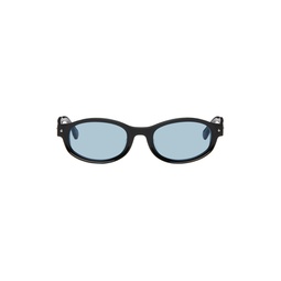SSENSE Exclusive Black Rollercoaster Sunglasses 241067F005042
