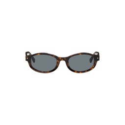 SSENSE Exclusive Brown Rollercoaster Sunglasses 241067F005044
