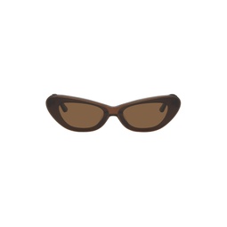 Brown Hiro Sunglasses 241067F005047