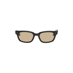 Black   Brown Checkmate Sunglasses 241067M134013