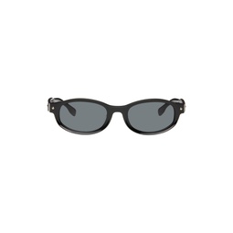 Black Roller Coaster Sunglasses 241067M134010