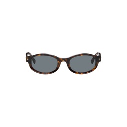 SSENSE Exclusive Brown Rollercoaster Sunglasses 241067M134014
