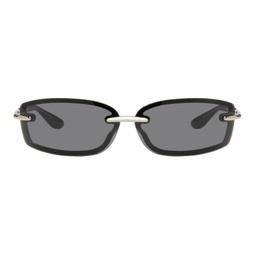 Black & Silver Bambi Sunglasses 232067F005028