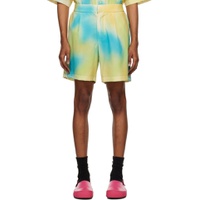 Multicolor Spray Shorts 231945M193000