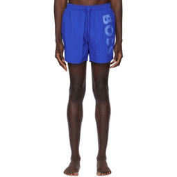 Blue Quick Drying Swim Shorts 241085M208018