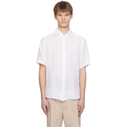 White Regular Fit Shirt 241085M192042