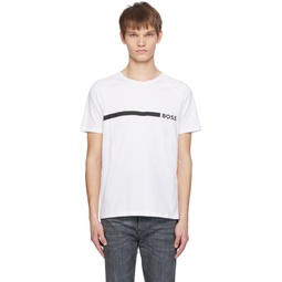 White Crewneck T Shirt 241085M213050