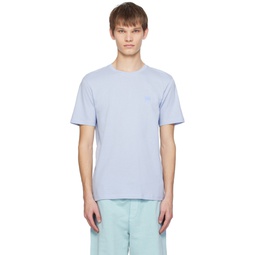 Blue Crewneck T Shirt 241085M213081
