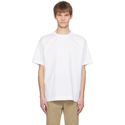 White Crewneck T Shirt 241085M213099