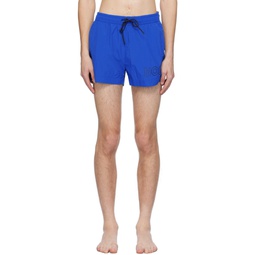 Blue Quick Drying Swim Shorts 241085M208034