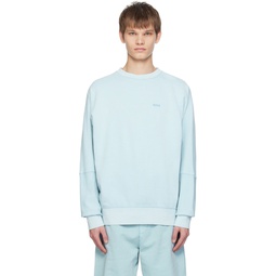 Blue Relaxed Fit Sweatshirt 241085M204017