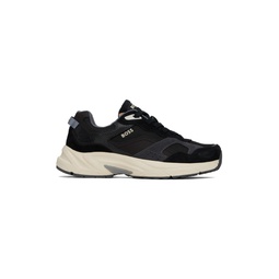 Black Running Style Sneakers 241085M237070