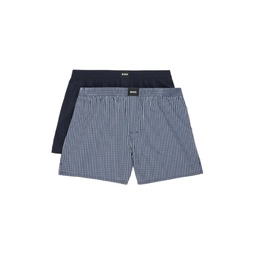 Two Pack Navy Boxers 241085M216015